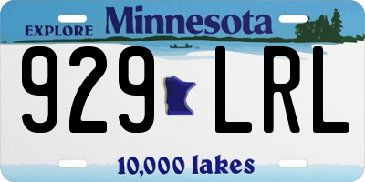 MN license plate 929LRL