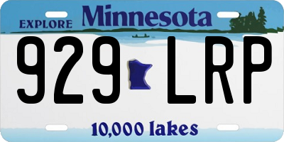MN license plate 929LRP