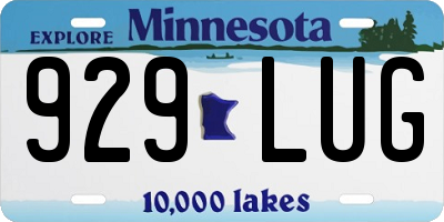 MN license plate 929LUG