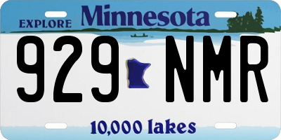 MN license plate 929NMR