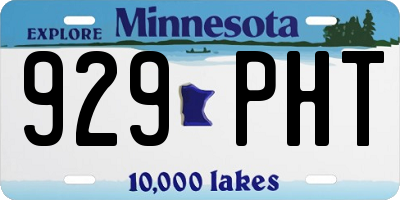 MN license plate 929PHT