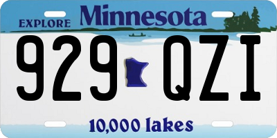 MN license plate 929QZI
