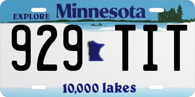 MN license plate 929TIT