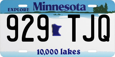 MN license plate 929TJQ