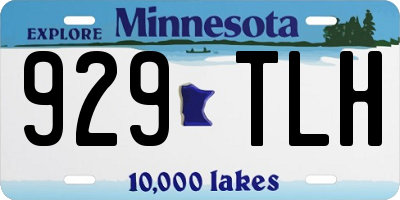 MN license plate 929TLH