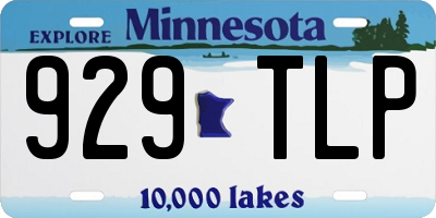 MN license plate 929TLP