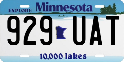 MN license plate 929UAT