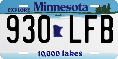 MN license plate 930LFB