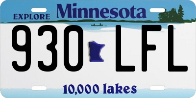 MN license plate 930LFL