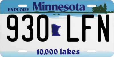 MN license plate 930LFN