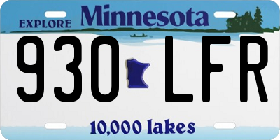 MN license plate 930LFR