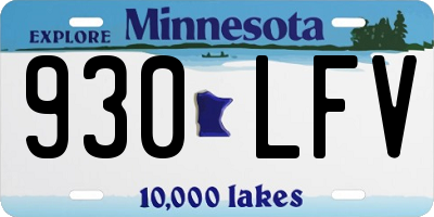 MN license plate 930LFV