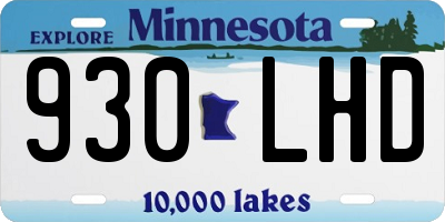 MN license plate 930LHD