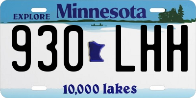 MN license plate 930LHH