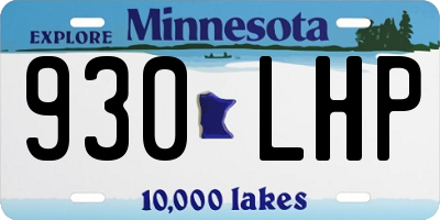 MN license plate 930LHP