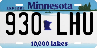 MN license plate 930LHU