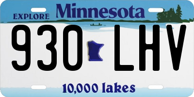 MN license plate 930LHV