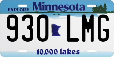 MN license plate 930LMG