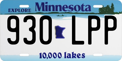 MN license plate 930LPP