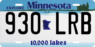 MN license plate 930LRB