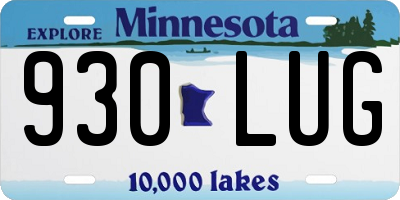 MN license plate 930LUG