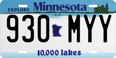 MN license plate 930MYY