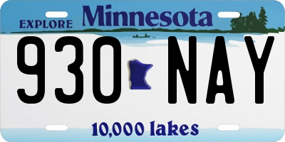 MN license plate 930NAY