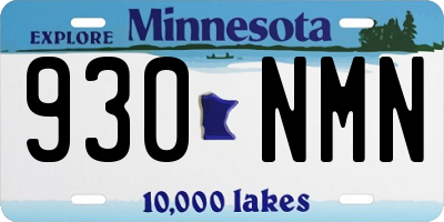 MN license plate 930NMN