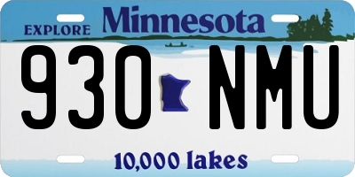 MN license plate 930NMU