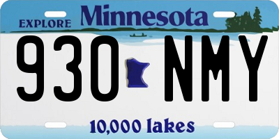 MN license plate 930NMY