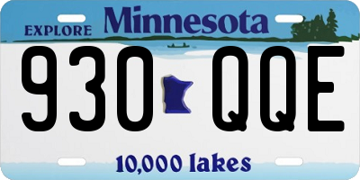 MN license plate 930QQE