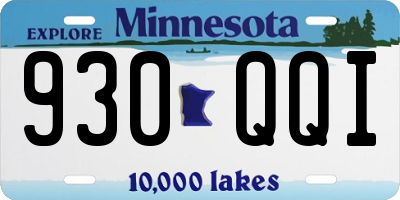 MN license plate 930QQI