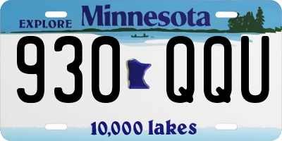 MN license plate 930QQU