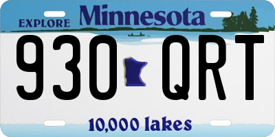 MN license plate 930QRT