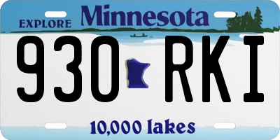 MN license plate 930RKI