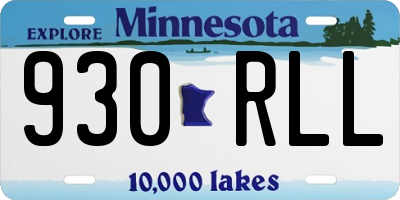 MN license plate 930RLL