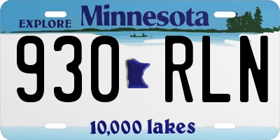 MN license plate 930RLN