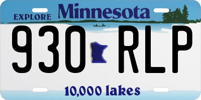 MN license plate 930RLP