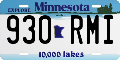 MN license plate 930RMI
