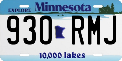 MN license plate 930RMJ
