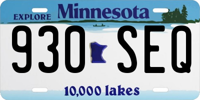 MN license plate 930SEQ
