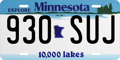 MN license plate 930SUJ