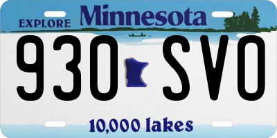 MN license plate 930SVO