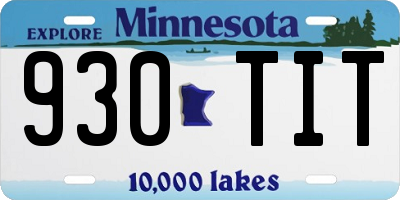 MN license plate 930TIT