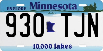 MN license plate 930TJN