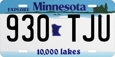 MN license plate 930TJU