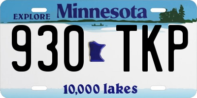 MN license plate 930TKP