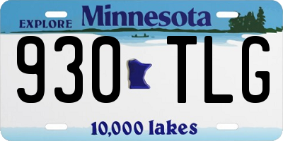 MN license plate 930TLG