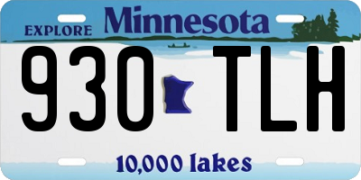 MN license plate 930TLH