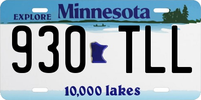 MN license plate 930TLL